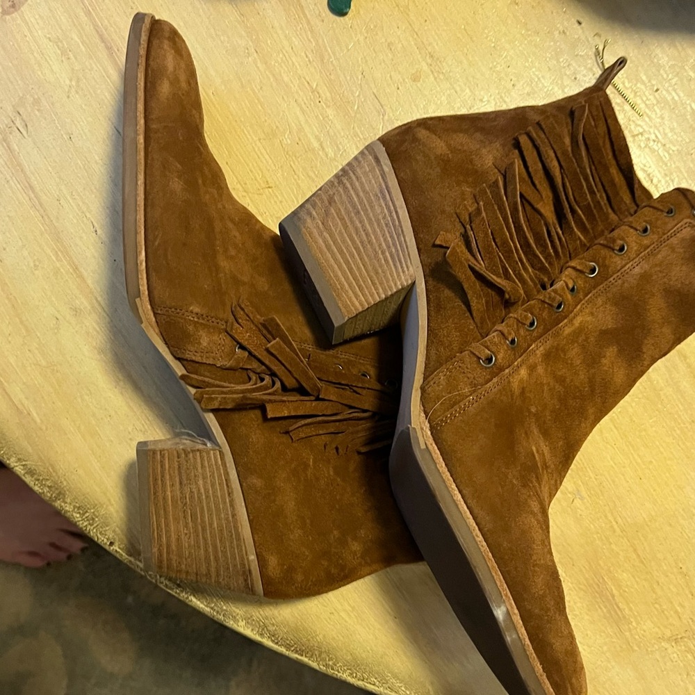 Paul Green Fringe Western Boots - Sz. US 10 or 7.5 UK - Picture 2 of 7